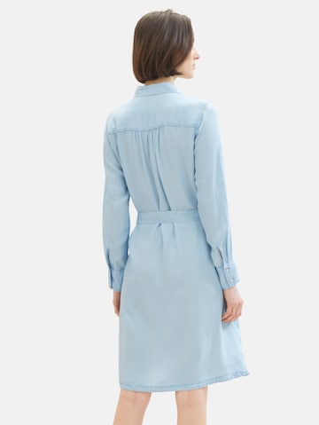 TOM TAILOR Платье-рубашка в Синий