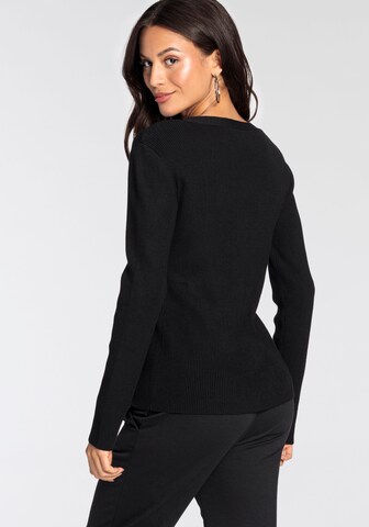 BRUNO BANANI Knit Cardigan in Black