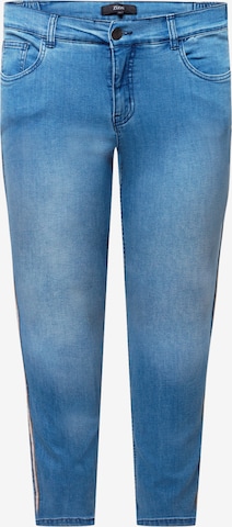 Skinny Jean 'LADAN' Zizzi en bleu : devant