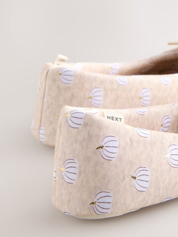 Next Slipper 'Pumkin' in Beige