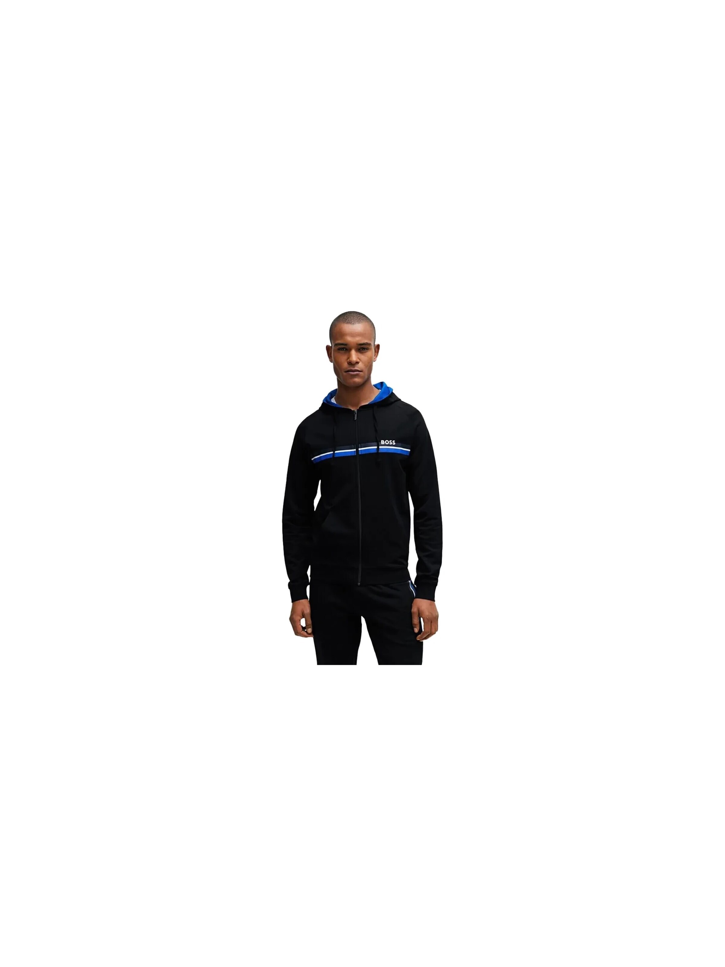 BOSS Sweatshirt 'Authentic' in Black: front