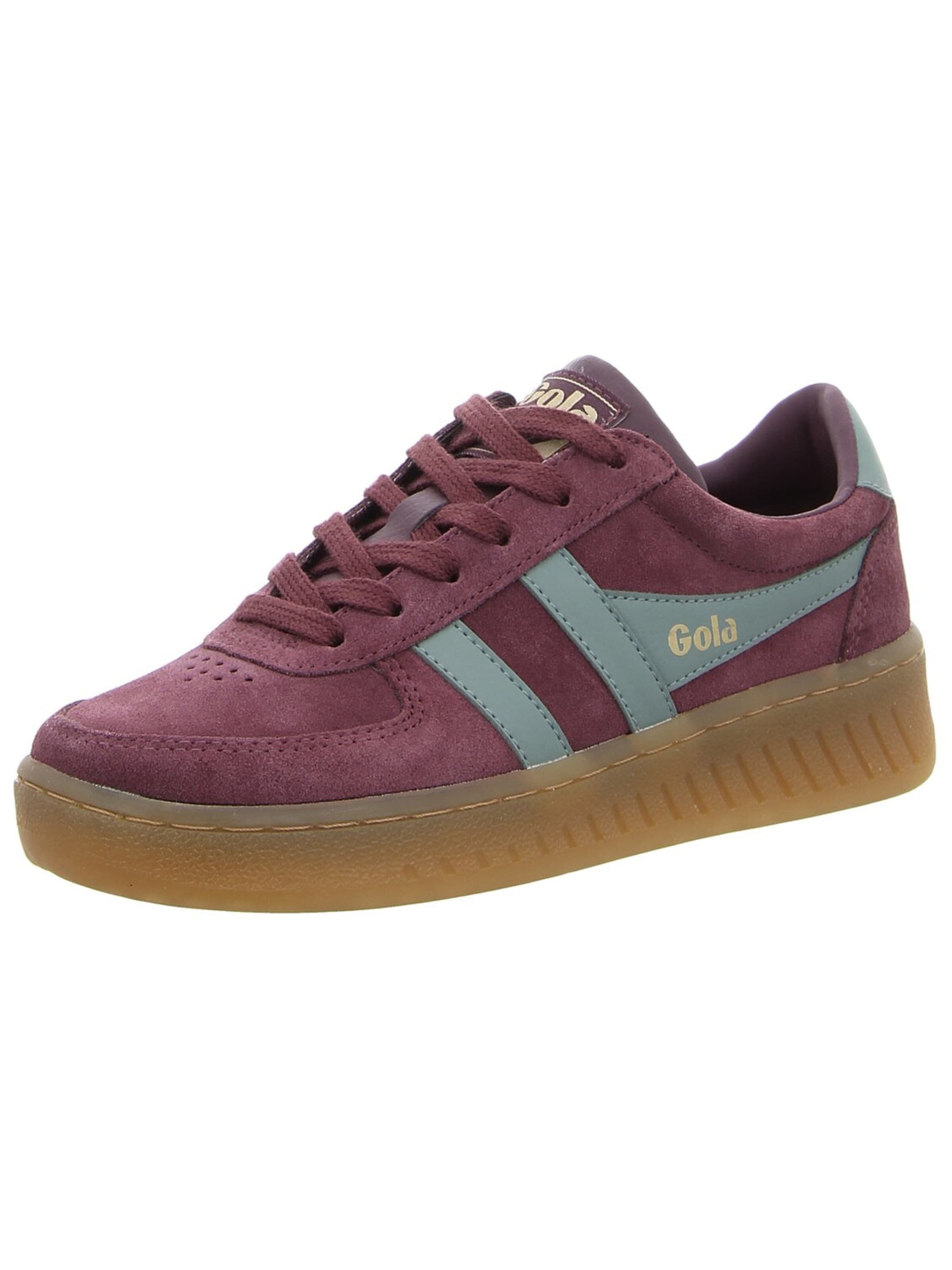 Gola Athletic Lace-Up Shoes 'Damen Sneaker CLA589-RN Rauleder in violett' in Purple: front