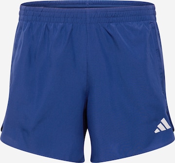 ADIDAS PERFORMANCE Regular Workout Pants 'RUN IT' in Blue: front