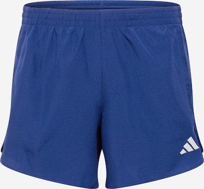 ADIDAS PERFORMANCE Workout Pants 'RUN IT' in Dark blue / White, Item view