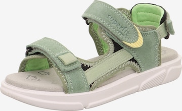 Chaussures ouvertes 'PIXIE' SUPERFIT en vert : devant