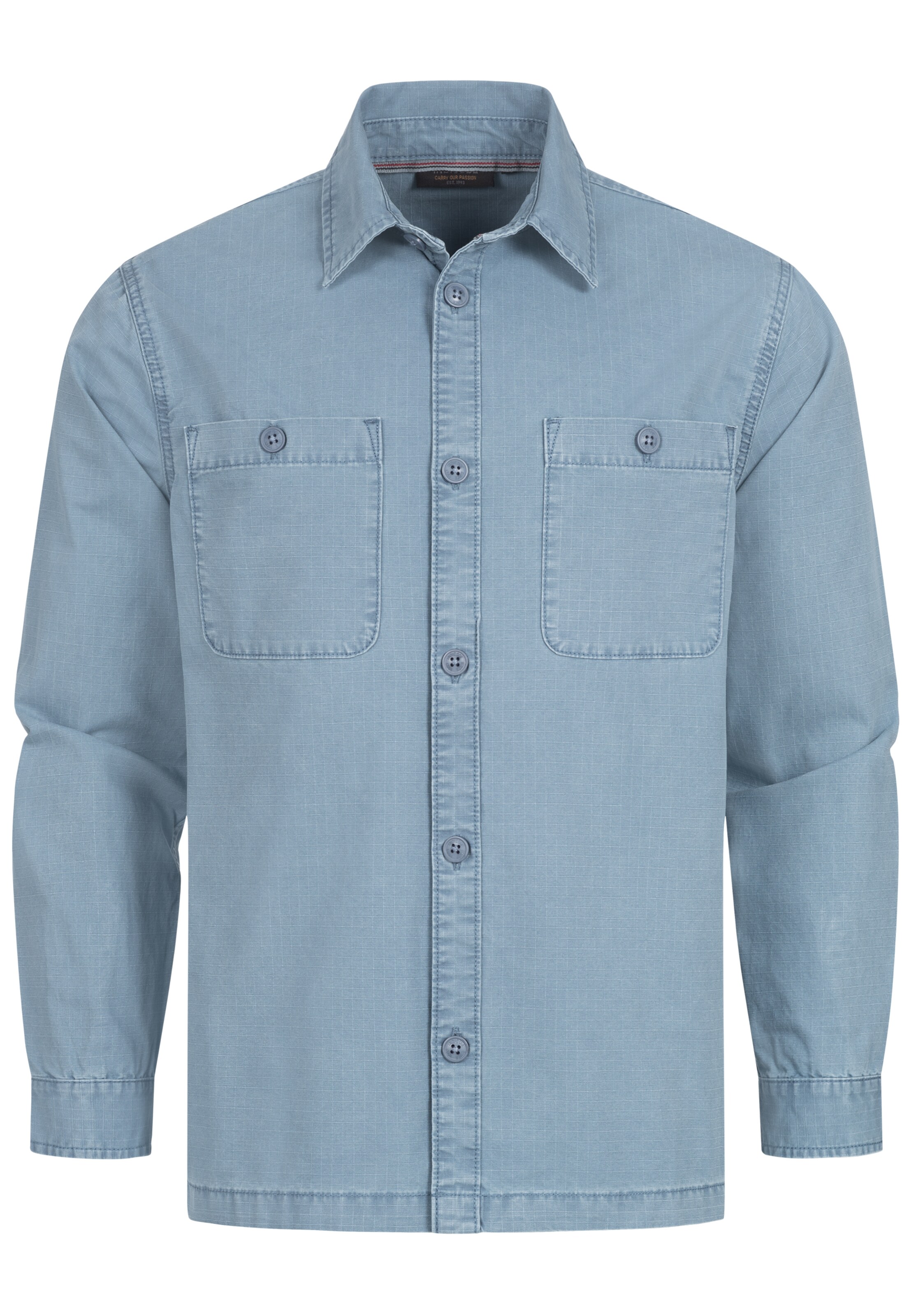 INDICODE JEANS Hemd 'Pilou' in Blau: Vorderseite