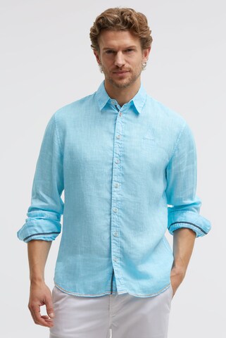 Gaastra Regular fit Button Up Shirt in Blue: front
