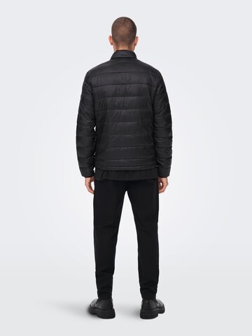 Only & Sons Between-Season Jacket 'Carven' in Black