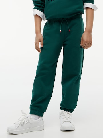 TOMMY HILFIGER Конический (Tapered) Штаны 'Brand Love' в Зеленый: спереди