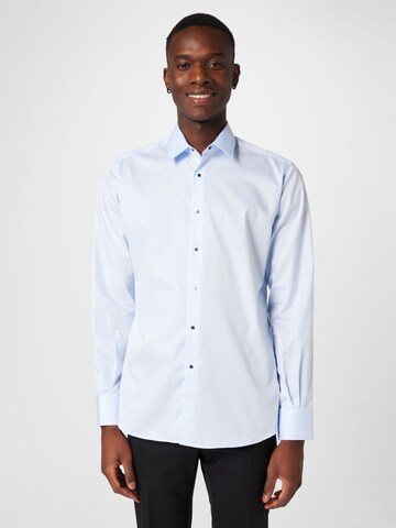 Karl Lagerfeld - Ajuste regular Camisa en azul: frente