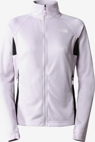 THE NORTH FACE Athletic Zip-Up Hoodie in Purple: front