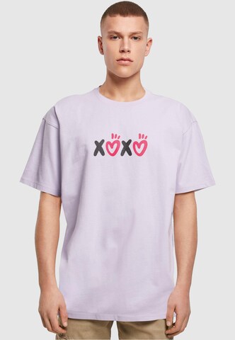 T-Shirt 'Valentines Day - XOXO' Merchcode en violet : devant