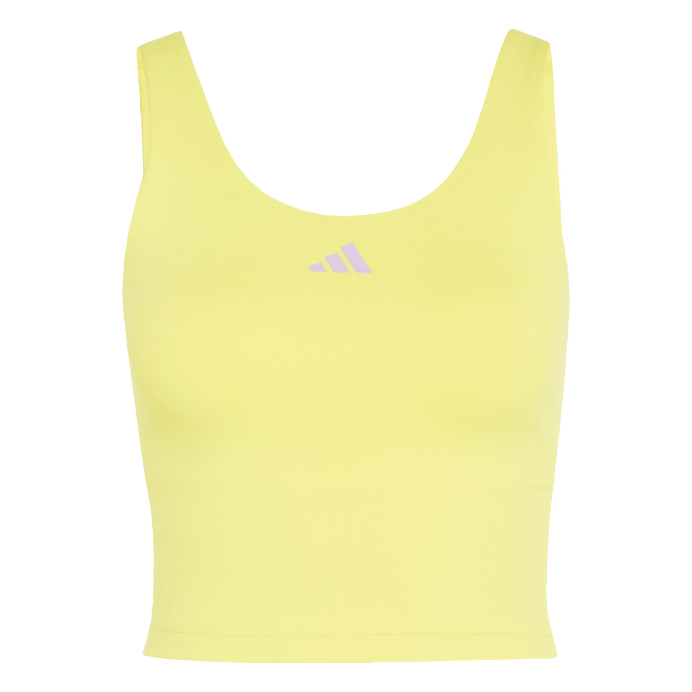 ADIDAS PERFORMANCE Спортен топ 'Studio All Me' в жълто: отпред