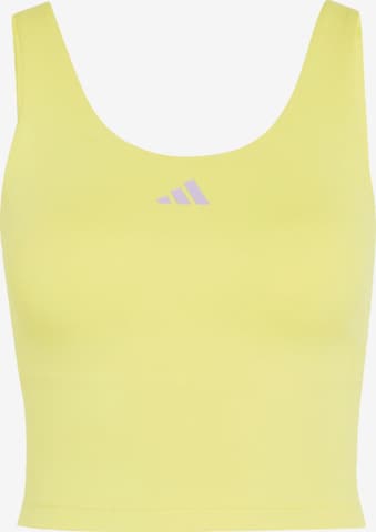 ADIDAS PERFORMANCE Спортен топ 'Studio All Me' в жълто: отпред