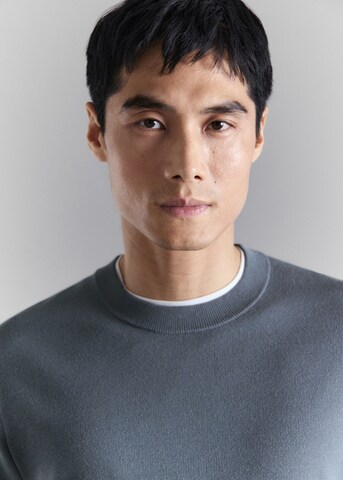 MANGO MAN Sweater 'Luxus' in Green