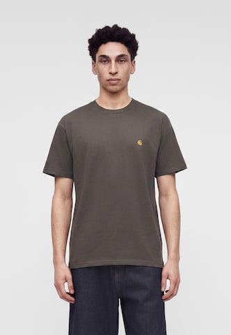 Carhartt WIP Tričko 'Chase' - Hnedá: predná strana