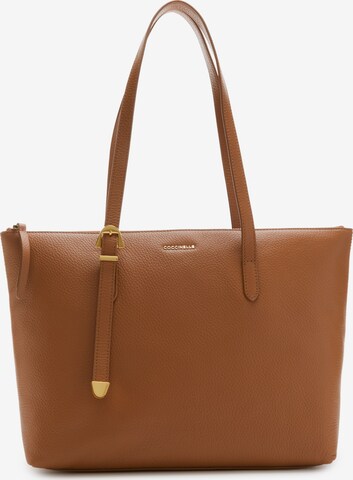 Coccinelle Shopper in Brown: front