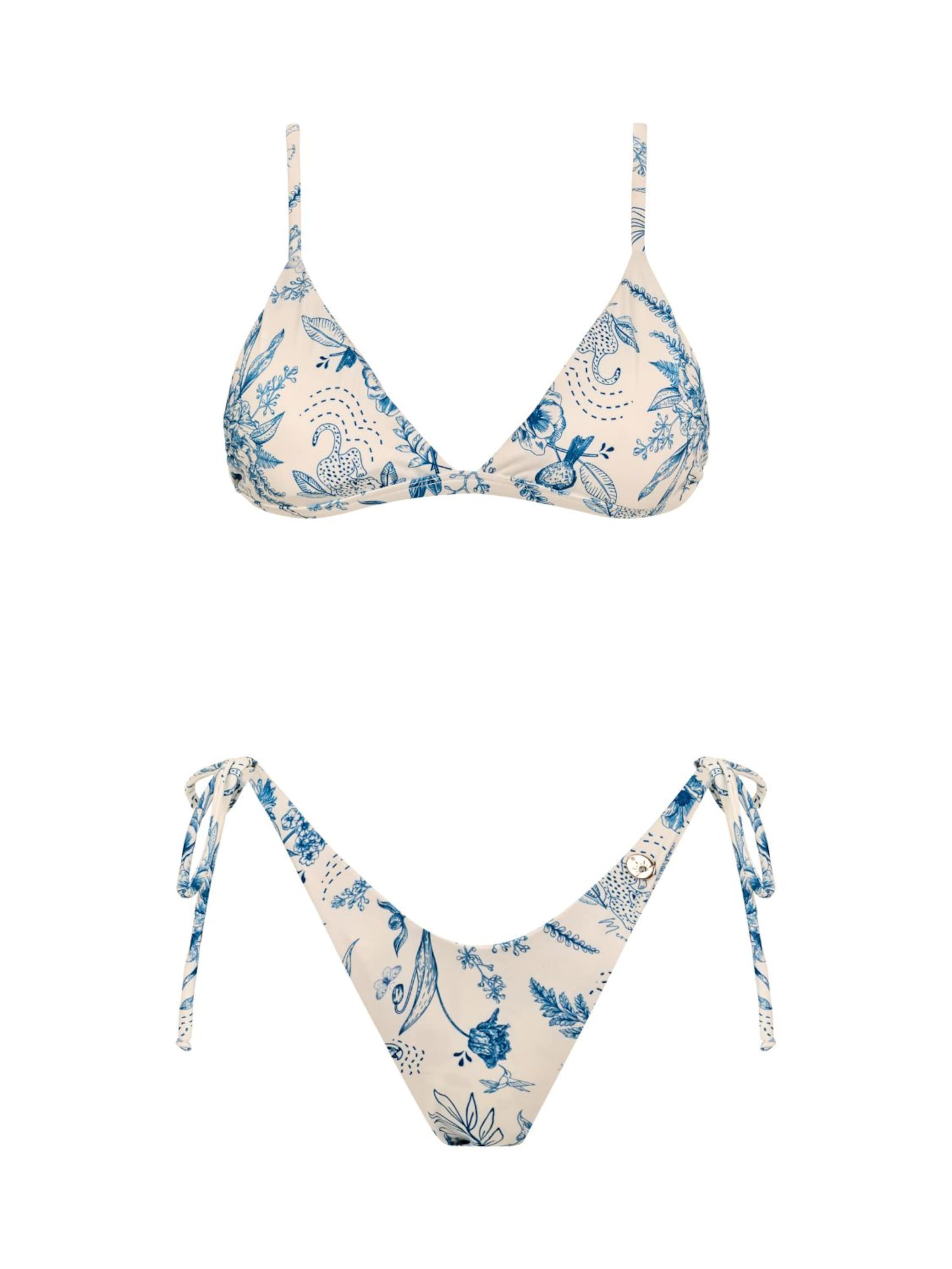 Acuarela Brand Triangel Bikini 'Mykonos'‌ in Blau: Vorderseite