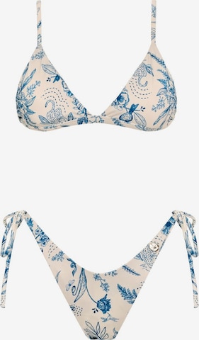 Acuarela Brand - Triángulo Bikini 'Mykonos' en azul: frente