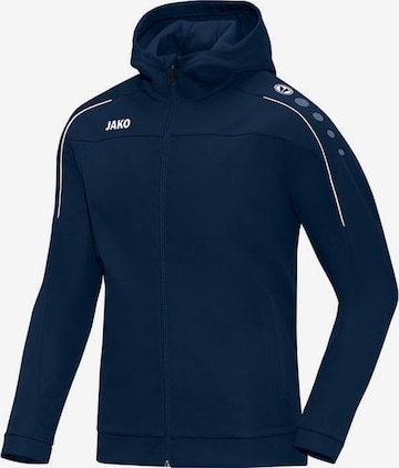 JAKO Athletic Jacket 'Classico' in Blue: front