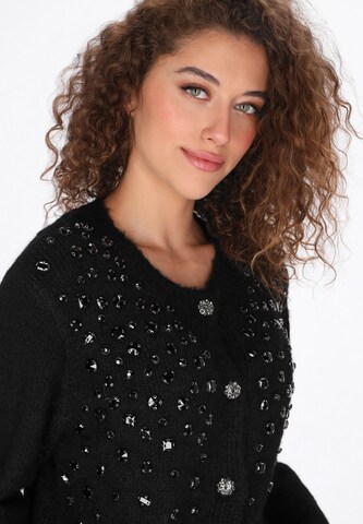 faina - Cárdigan en negro