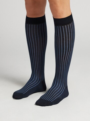 IUMAN Intimissimi Uomo Socks in Blue: front
