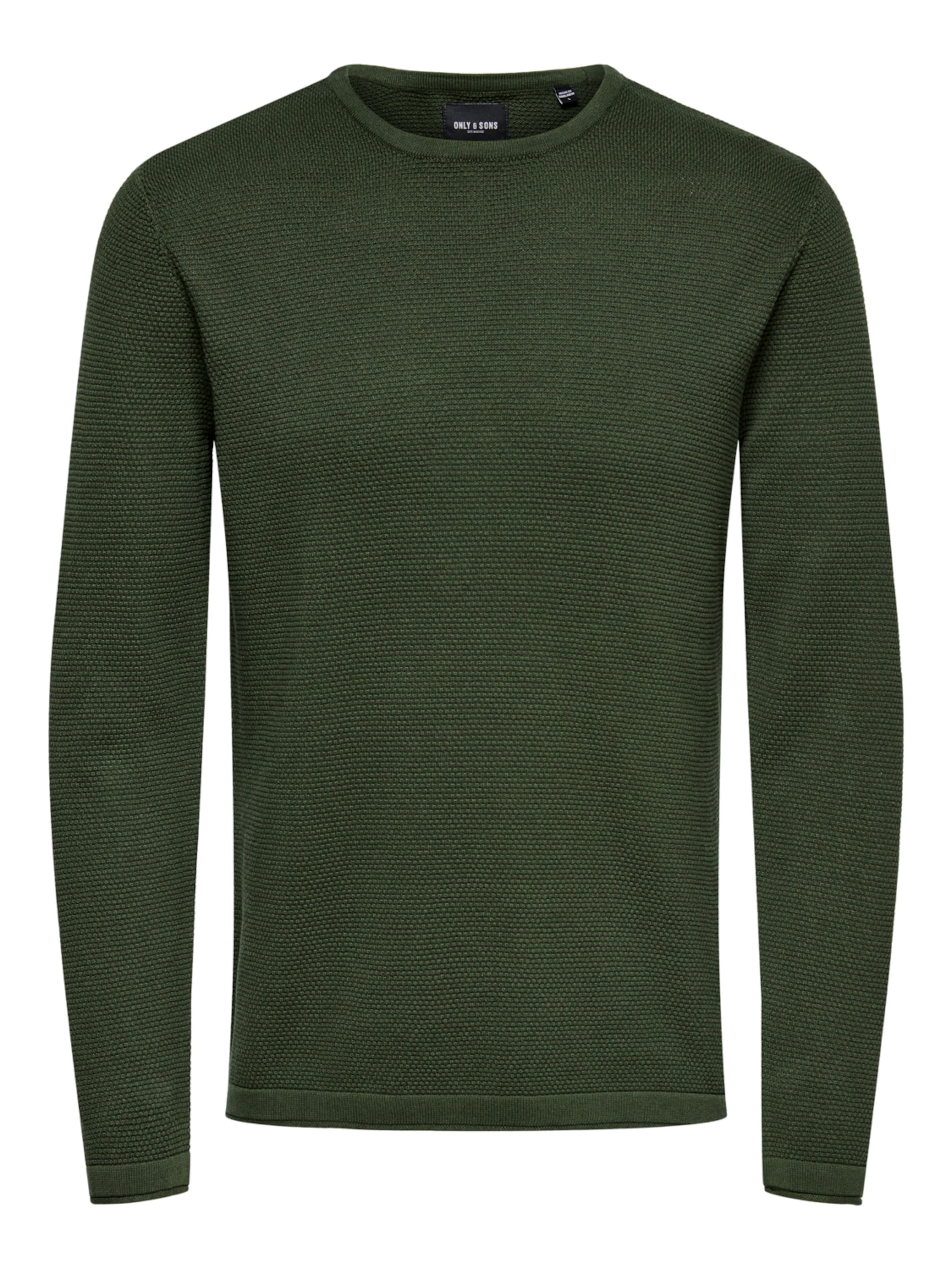 Only & Sons Pullover 'Panter' in Grün: Vorderseite