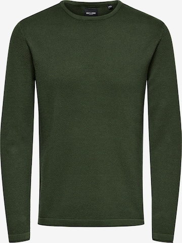 Only & Sons Pullover 'Panter' in Grün: Vorderseite