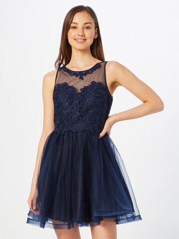 Laona Cocktail Dress in Blue: front