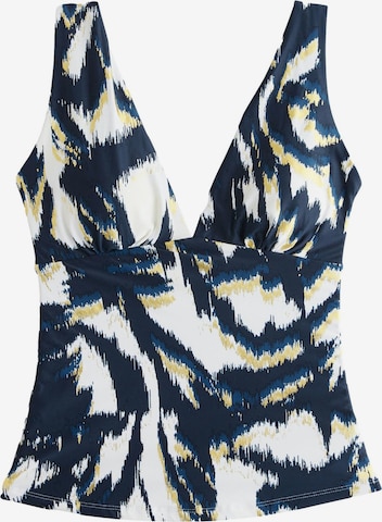 zils Next Trijstūra formas Tankini augšdaļa: no priekšpuses