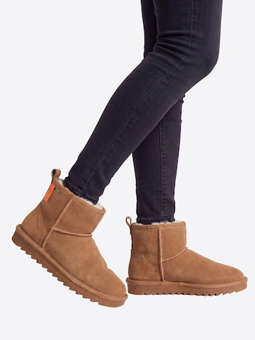 salzhaut Snowboots ' BOTTEN ' in Bruin: voorkant