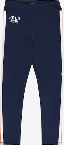 Polo Ralph Lauren Skinny Leggings in Blauw: voorkant