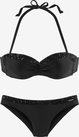 BRUNO BANANI Bikini en noir / argent, Vue avec produit