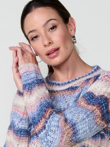 Pull-over KOROSHI en mélange de couleurs