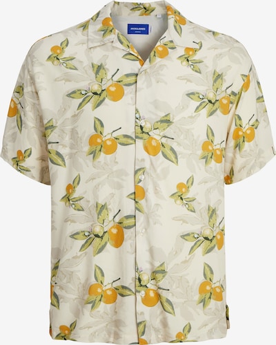 JACK & JONES Camisa 'Luke Tampa' em creme / cinzento / verde / laranja, Vista do produto