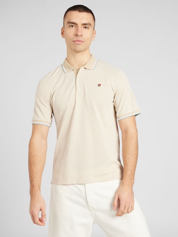 JACK & JONES - Ajuste regular Camiseta 'Bluwin' en beige: frente