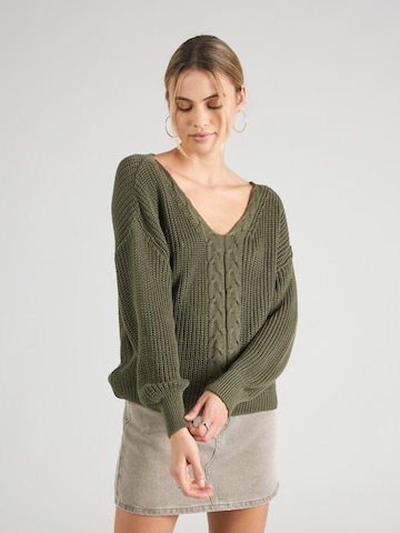 ABOUT YOU Пуловер 'Jolin' в зелено: отпред