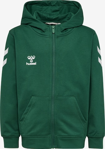 Hummel Sportssweatjakke i grøn: forside