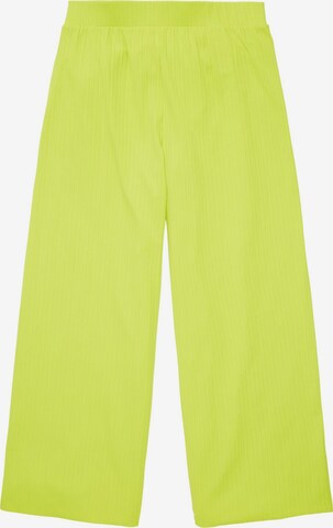 Wide leg Pantaloni de la TOM TAILOR DENIM pe verde: față