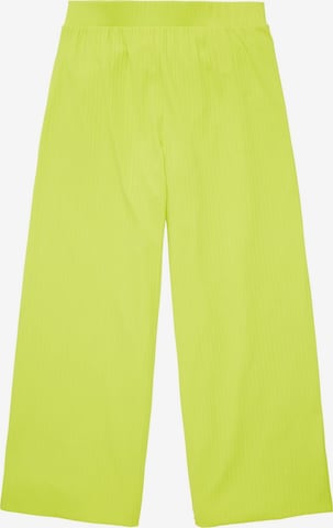 TOM TAILOR DENIM Wide leg Broek in Groen: voorkant