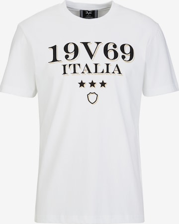 T-Shirt 'Rafael Carrier 3' 19V69 ITALIA en blanc : devant