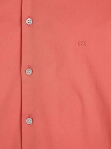 Calvin Klein Slim fit Business Shirt in Orange