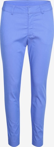 Kaffe Slimfit Chino 'Lea' in Blauw: voorkant