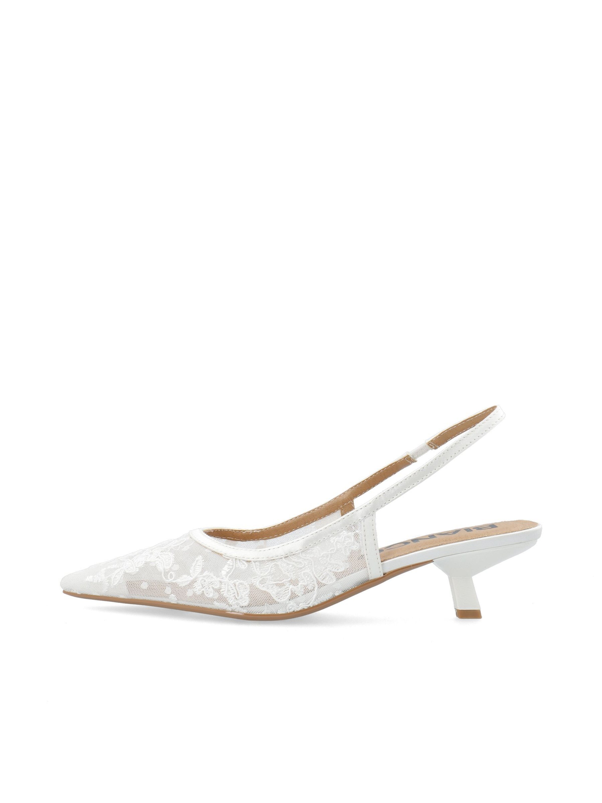 Bianco Slingpumps 'Kristin' in Weiß: Vorderseite
