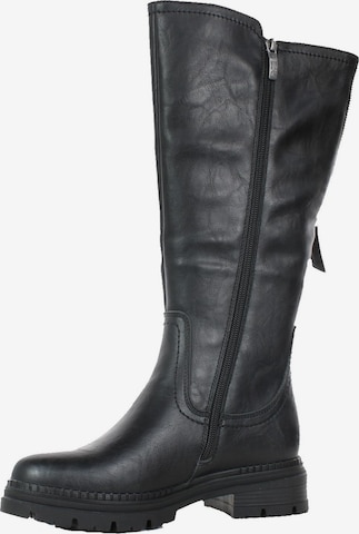 Relife Stiefel, verstellbare Schaftweite in Schwarz: Vorderseite