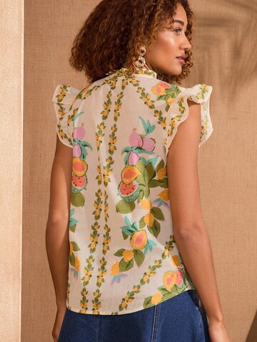 love & roses Bluse in Beige