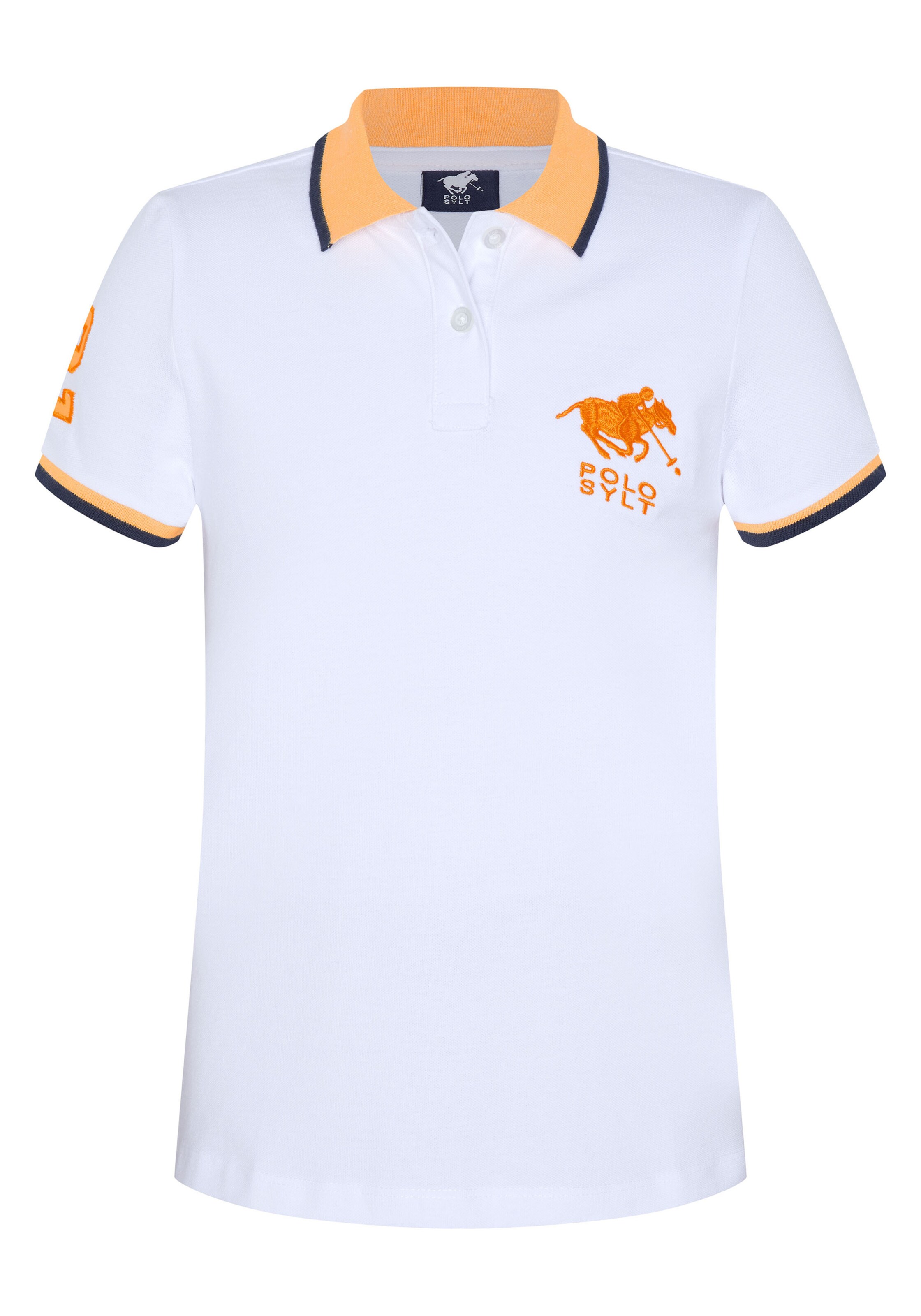 Polo Sylt Poloshirt in Weiß: Vorderseite