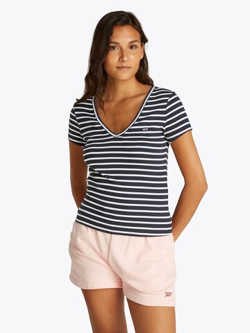 Maglietta 'ESSENTIAL' di Tommy Jeans in blu: frontale