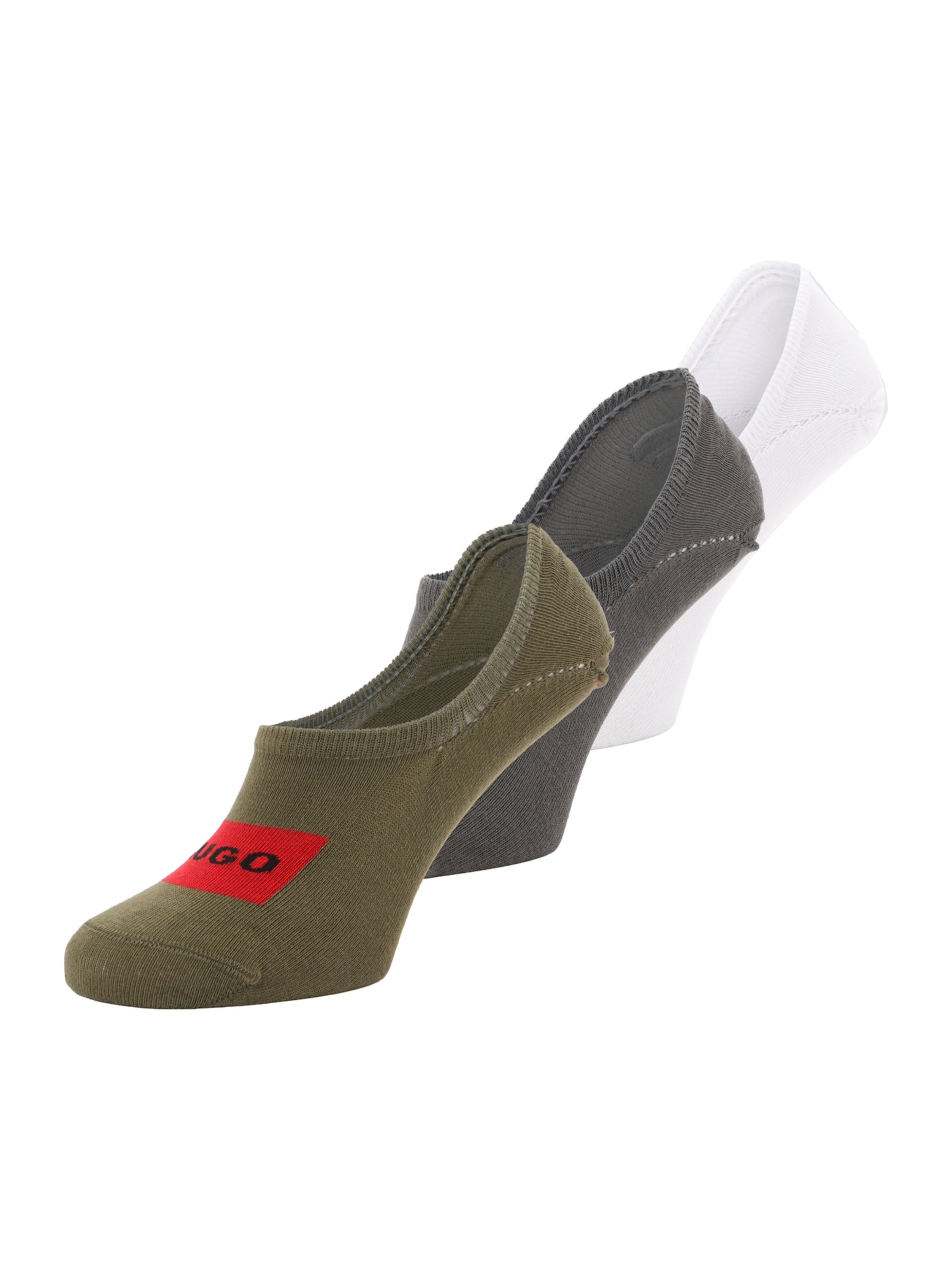 HUGO Следки в Оливково-зеленый / Красный / Белый, Обзор товара