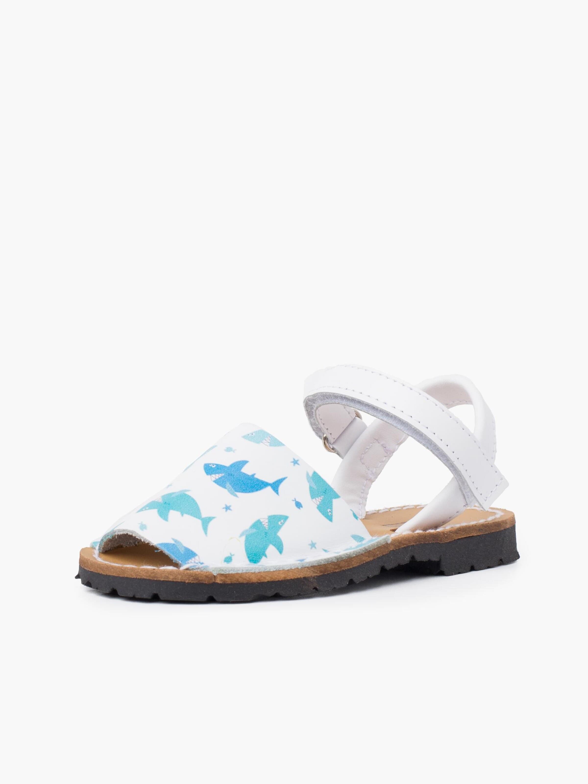 Sandales Pisamonas en bleu : devant